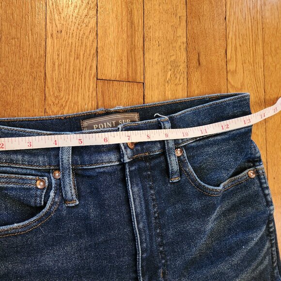 Point Sur Hightower Straight 10" Jeans Size 27 EUC Dark Blue - Picture 11 of 11